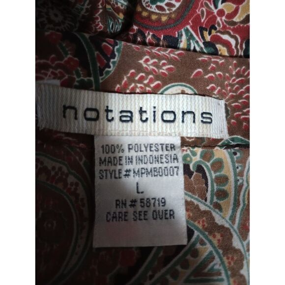 Notations Blouse‎ Ladies Large Vintage - Picture 6 of 7